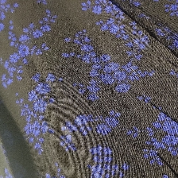 GAP Women’s LENZING ECOVERO Cutout Floral Blue/Black Midi Dress NWT-Size XL - Picture 7 of 17